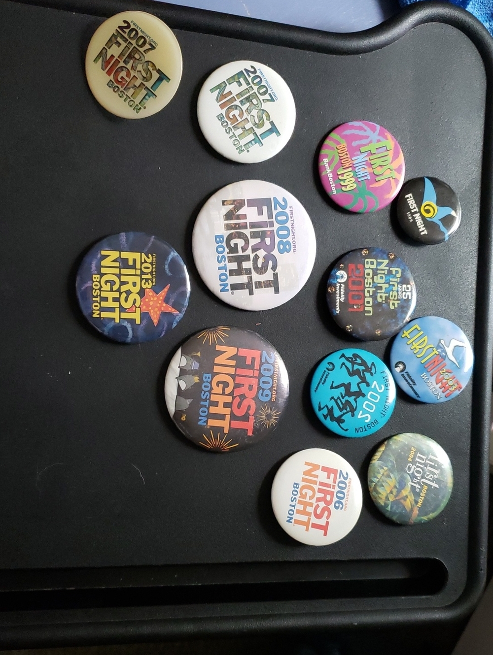 Vintage Firstnight Boston Collectible Button Set - Multicolor